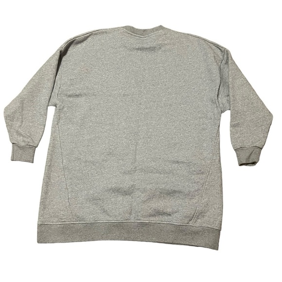 Ganni gray software crew neck oversized logo sweatshirt Made in Portugal - Picture 2 of 14